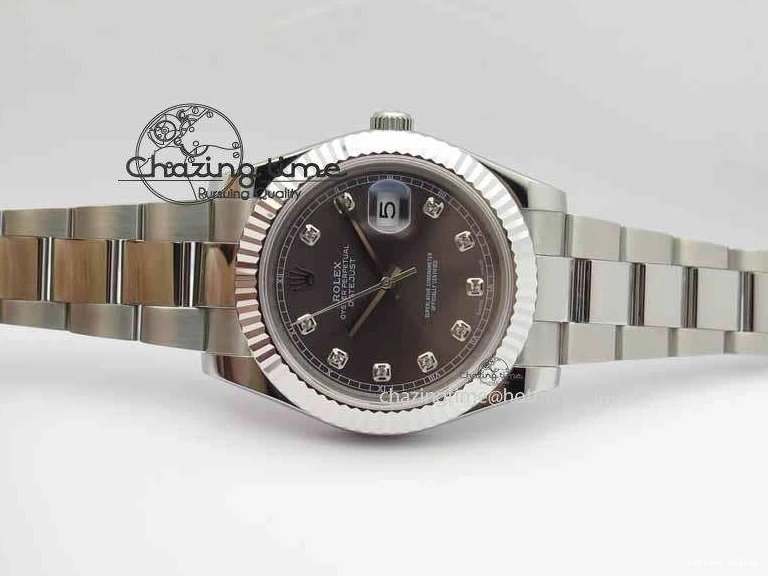 0214 Packable DateJust II 41mm SS BP Maker Best Edition Gray Dial Diam On SS Bracelet SA 3729